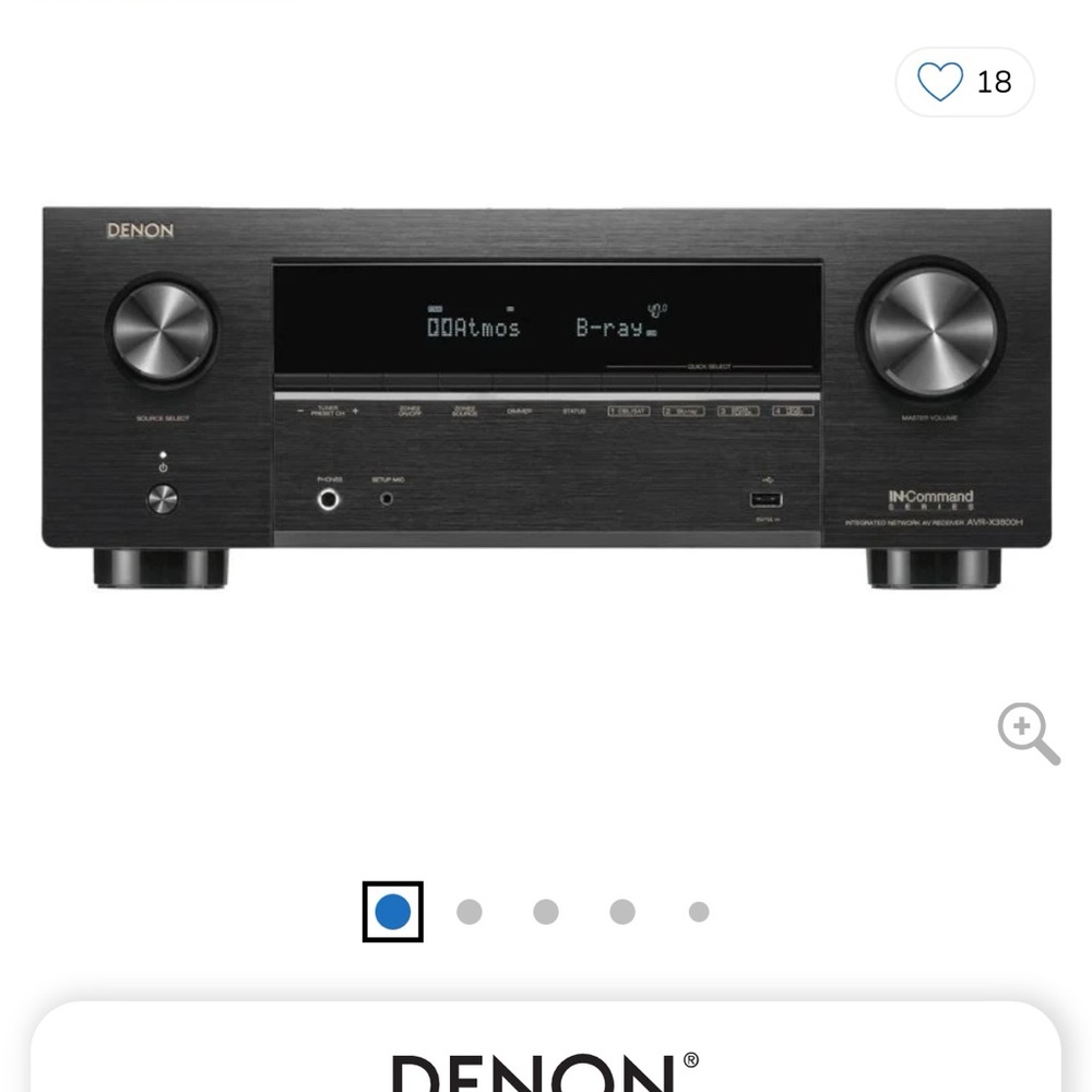 Denon AVR-X3500H 7.2 channel AV sound receiver